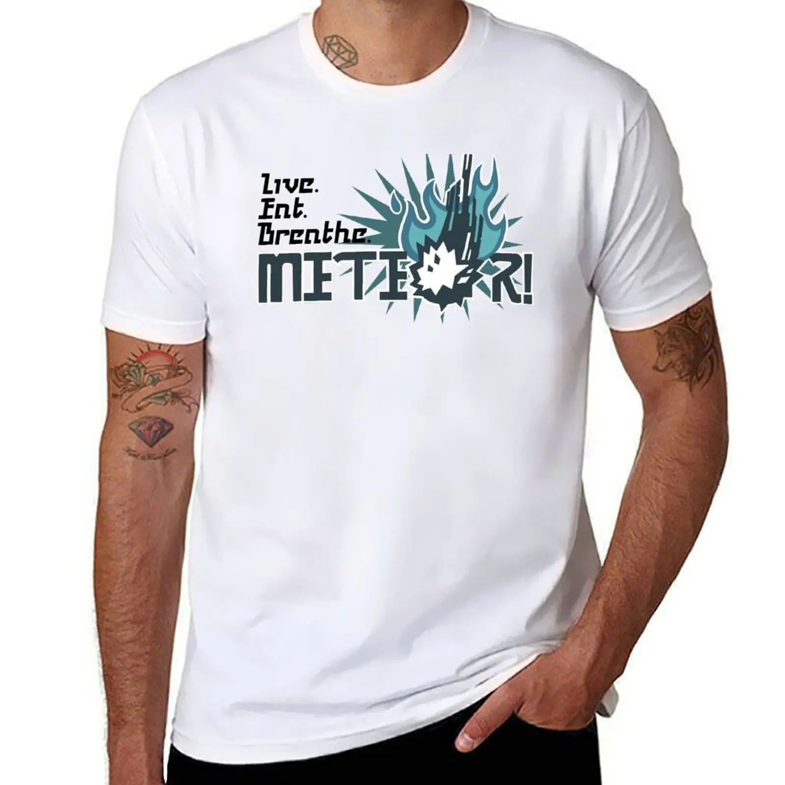 

Live. Eat. Breathe. Meteor! - Vyv's Shirt in FFXV T-Shirt anime t shirts oversize cotton t shirt pack