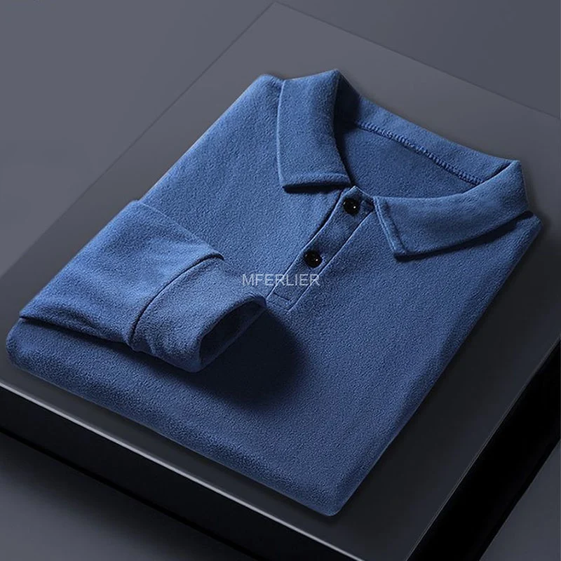 Autumn Winter Plus Size 150kg 9XL Male Polos Shirt 6XL 7XL 8XL Long Sleeve Home Men Shirts