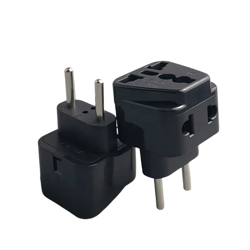 2 in1 universal EU Plug Adapter Convert Plug WDI-9C EUpower Plug European Round 2 Pins Travel Adapter 1pcs