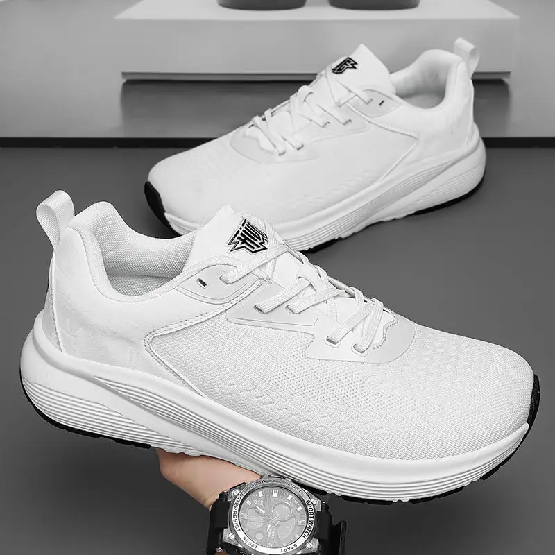 Lightweight Outdoor Sneakers Men's Trendy Sneakers Tie Casual Thick Bottom Non-slip Breathable Women's Running Shoes