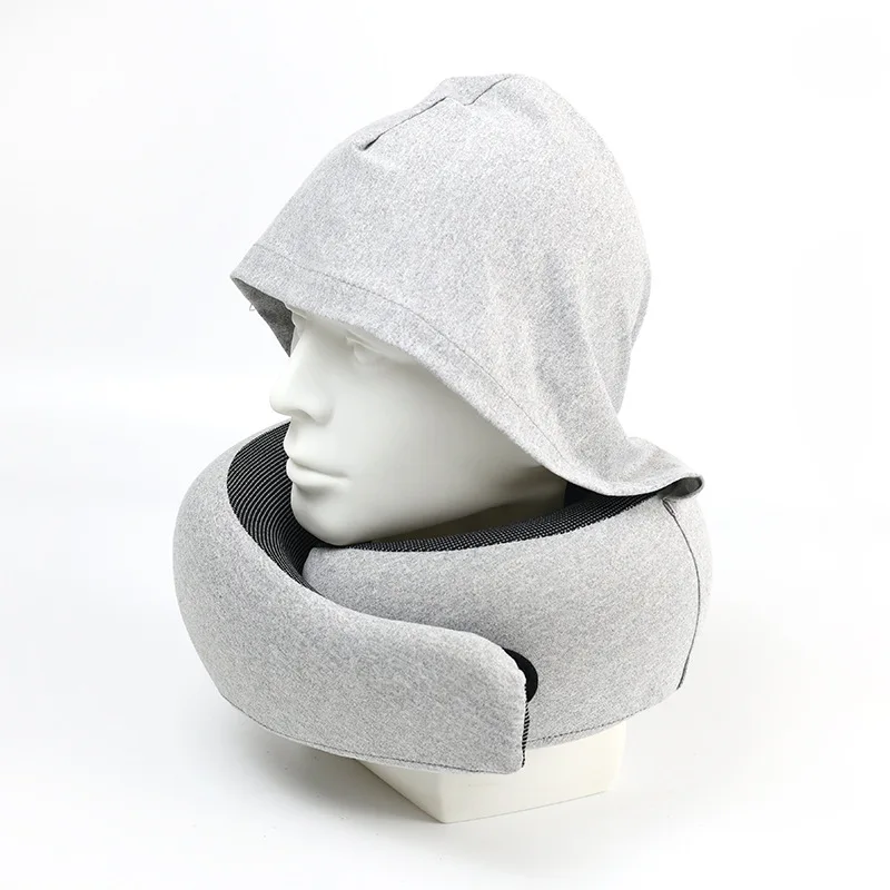 

Hooded Snail Pillow Portable Travel Neck Pillow Travel Pillow Memory Foam Headrest Airplane Travel Nap U-shaped Pillow