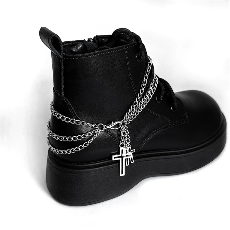 Crosses Shoe Chain Accents Sturdy Alloy Decoration for Daily Use image 4