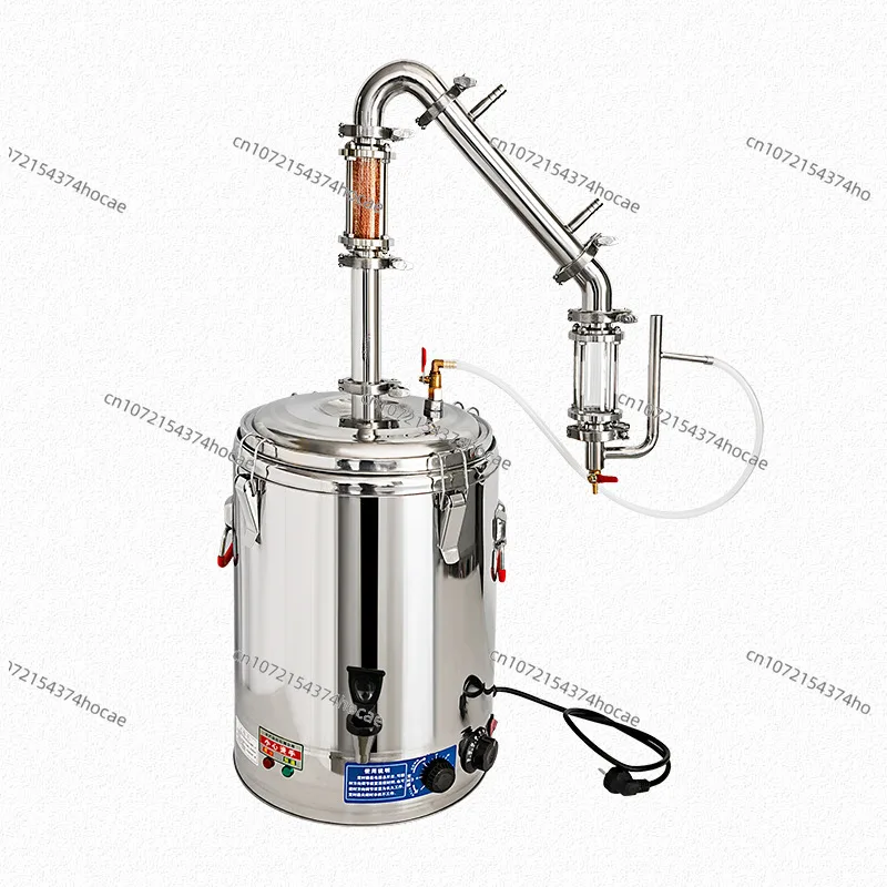 Oblique household small hydrosol distiller hydrosol machine Commercial plug-in essential oil hydrosol extractor Anti-dry burning