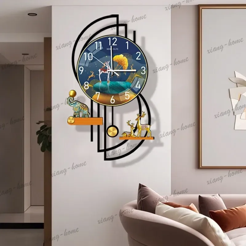 LJY Nordic Decoration Wall Clock LivingRoom Classroom Design Unique Wall Clock Unusualhands Office Mecanismo Reloj Pared Furnitu