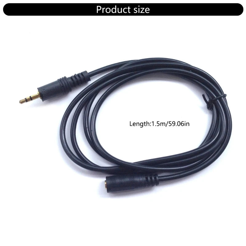 สายต่อหูฟังขนาด 3.5 มม. ชายถึง 3.5 มม. สายสเตอริโอหญิงสำหรับโทรศัพท์พีซี