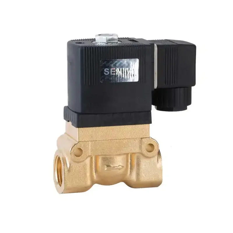 50bar High Pressure High Temperature Solenoid Valve 1/4 3/8 1/2 Bsp 24v Dc Ac220v Orifice 8/10/12mm Nc 5404-04 Pilot Brass Valve