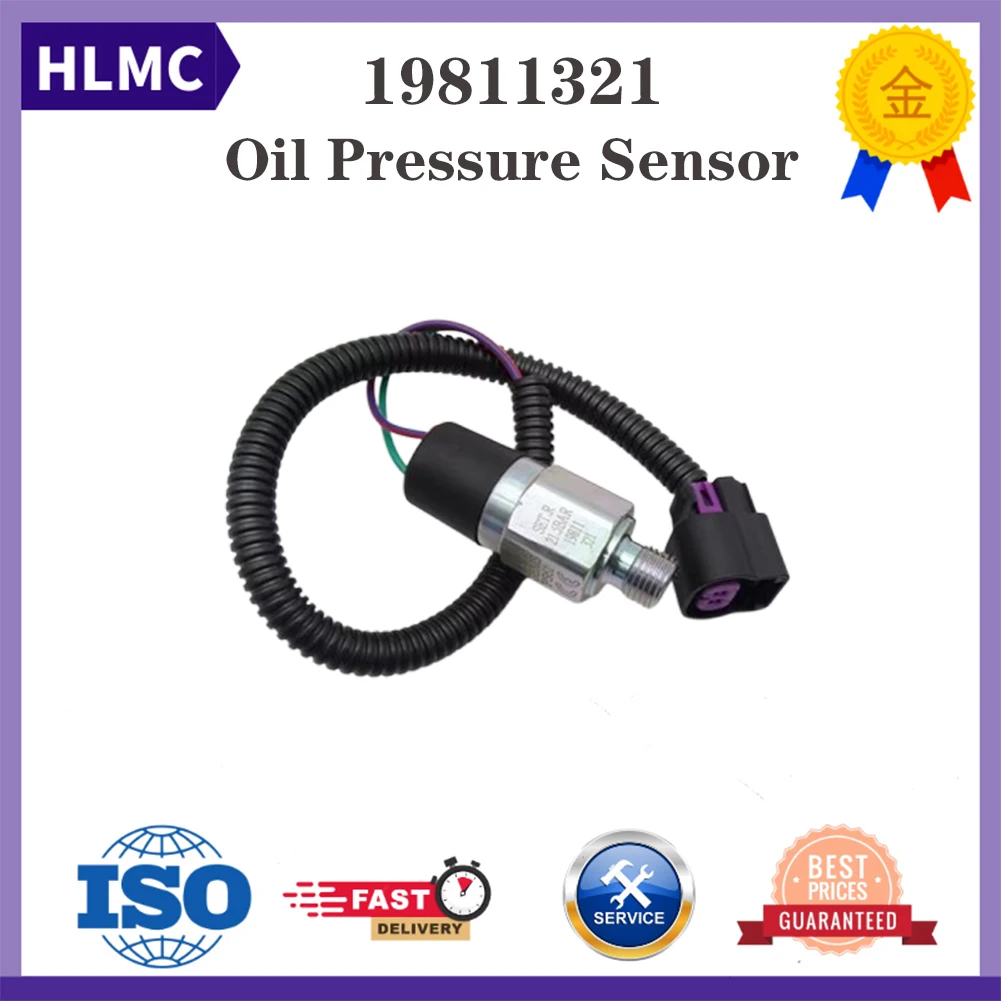 

Construction Machinery Parts Excavator 21.5BAR 19811321 Oil Pressure Sensor for Loader Excavator Electrical Parts
