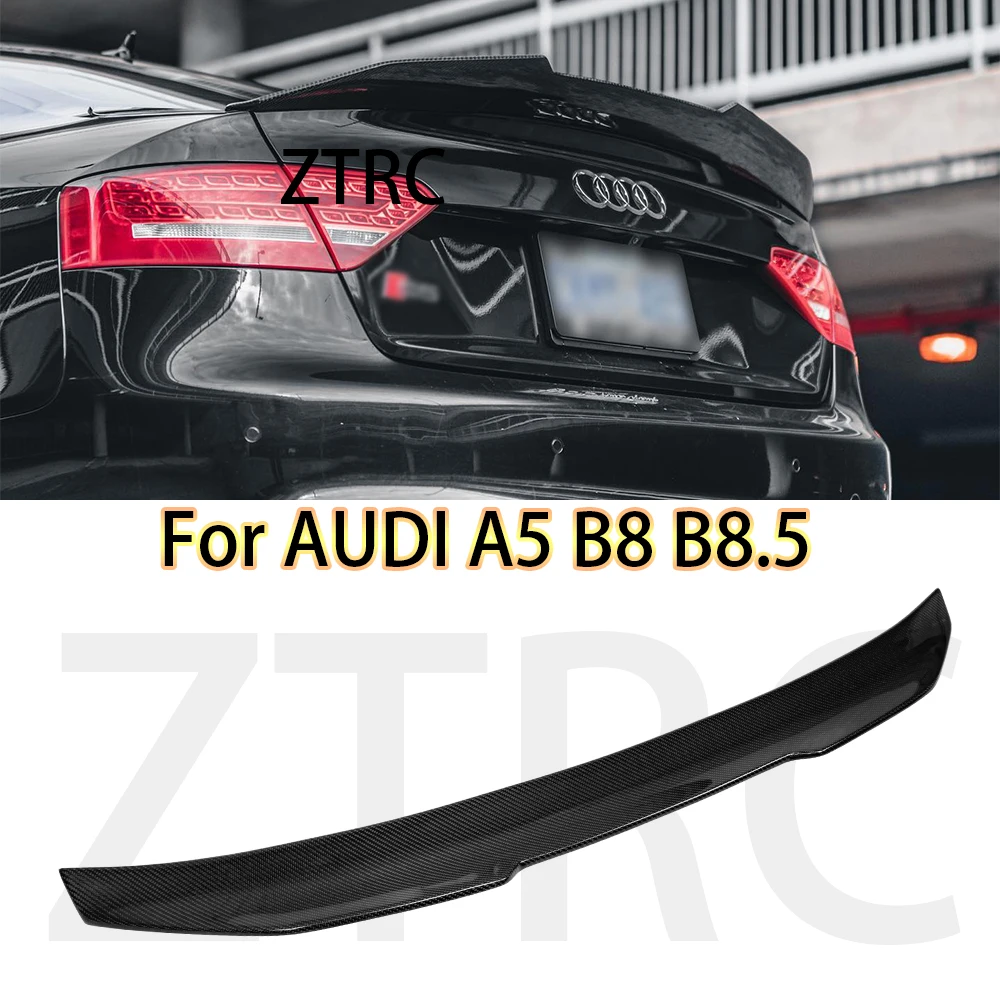 

Car Spoiler For Audi A5 B8 B8.5 8TA 8T3 Sportback/Coupe PSM Style Real carbon fiber material Rear Spoiler Trunk wing 2007-2017