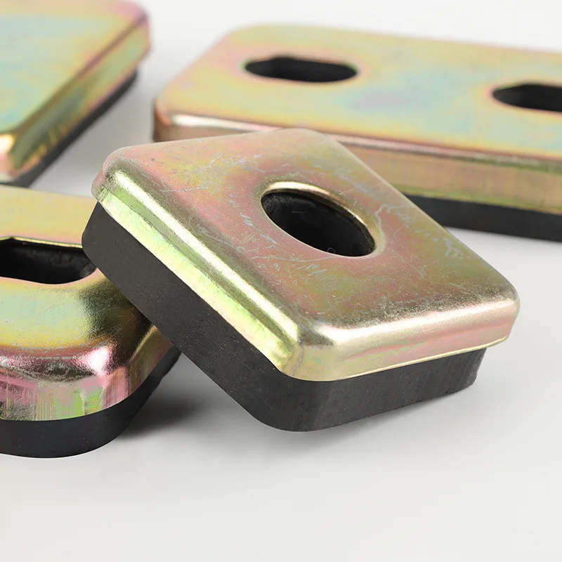 Single Hole Rubber Shock Absorbing Pad, Vibration Isolation Buffer Mount for Generator, Engine and Air Compressor