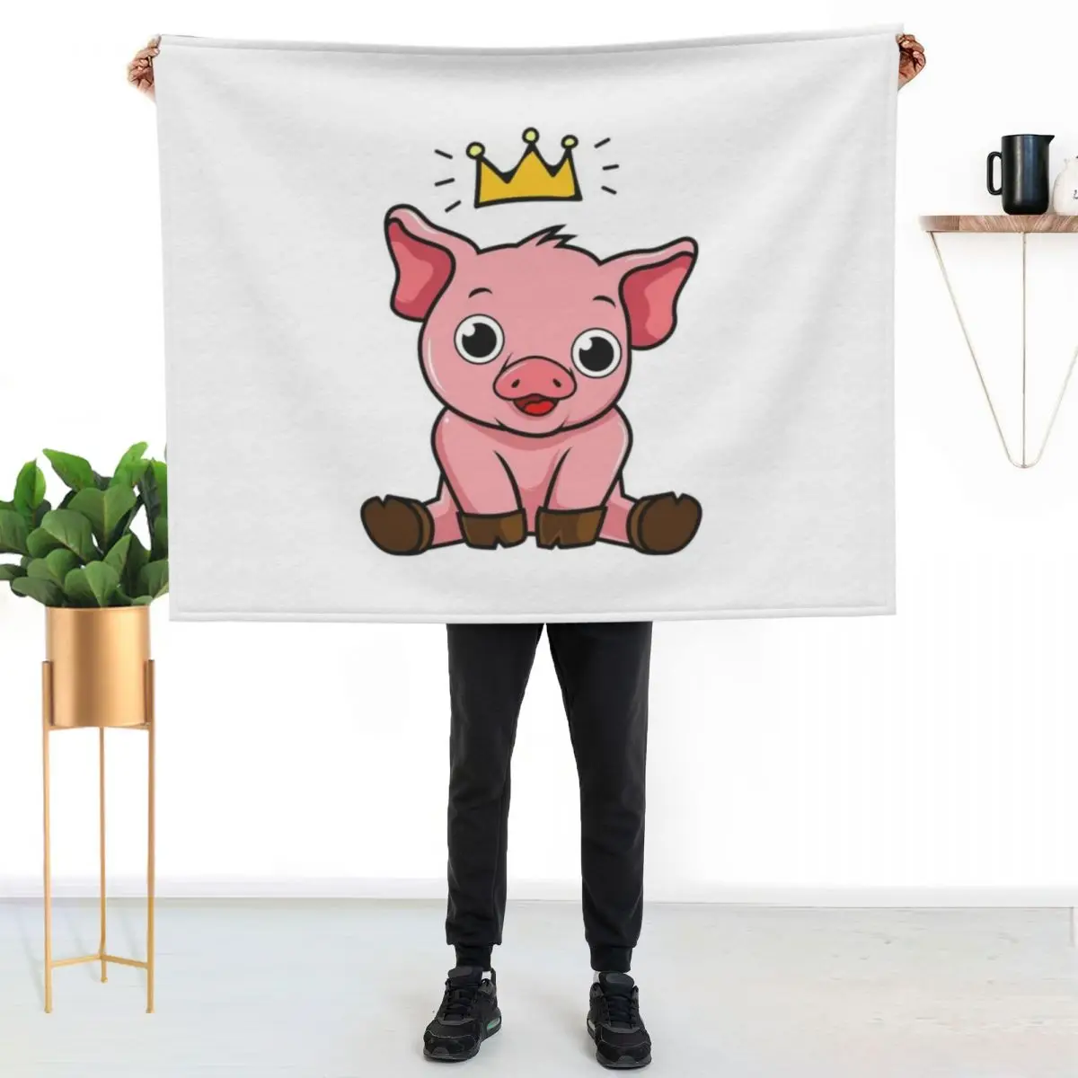 Technoblade Throw Blanket christmas gifts Travel Blankets For Bed Plush Plaid Retros Blankets