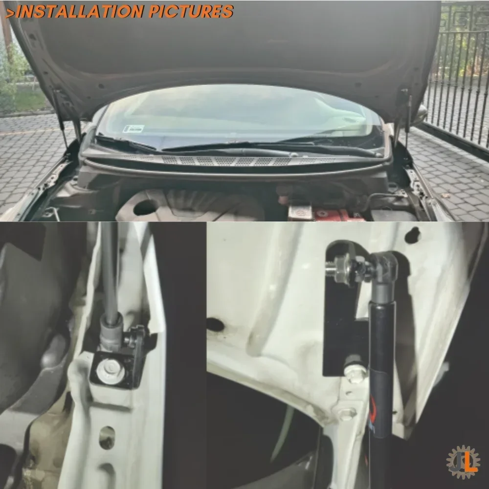 Qty(2) Hood Struts for Kia Ceed II JD 2012-2018 Front Bonnet Modify Gas Springs Shock Absorber Lift Supports Arm Bars Rods