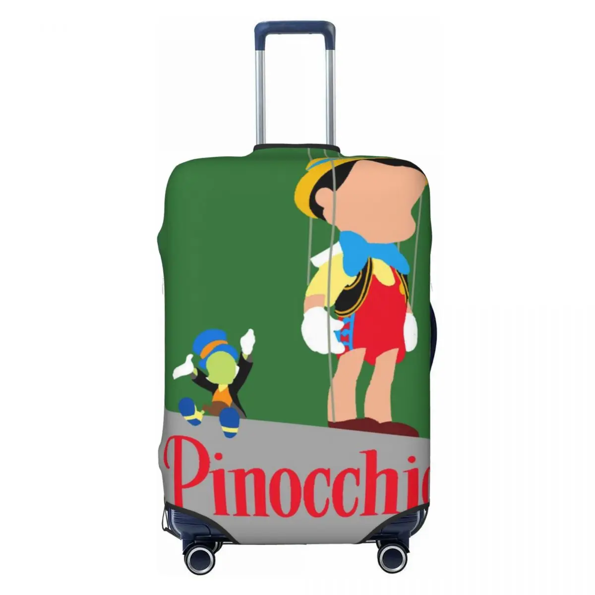 

Чехол для чемодана с изображением мультяшного персонажа Пиноккио, пылезащитный, защитный чехол для багажа, для чемоданов 18-32 дюймов