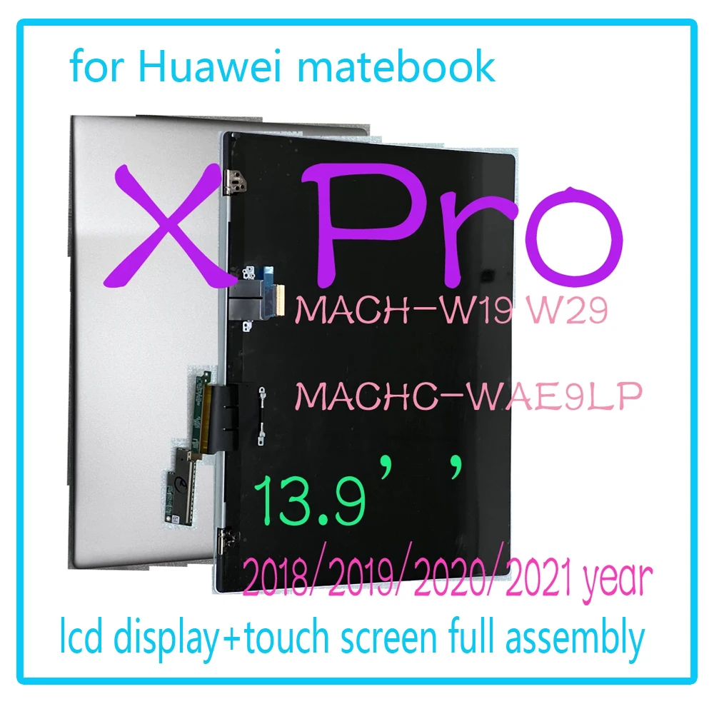 13.9 INCH Original For Huawei matebook X Pro MACHC-WAE9LP LCD Display Assembled Upper Half Touch Screen LPM139M422 2018 2019 202