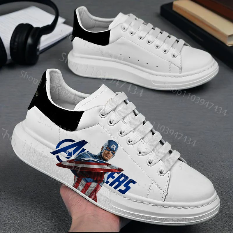 アベンジャーズプリント大人用シューズ男性向けキャプテンアメリカシリーズ周辺商品人気バスケットボールシューズ2026ギフト