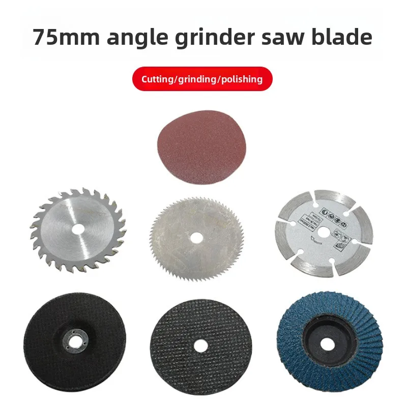 

7Pcs 3 Inch Circular Saw Blade Cutting Disc Angle Grinder Wheels Flap Discs Blades Sanding Discs Diamond Cutting Blades