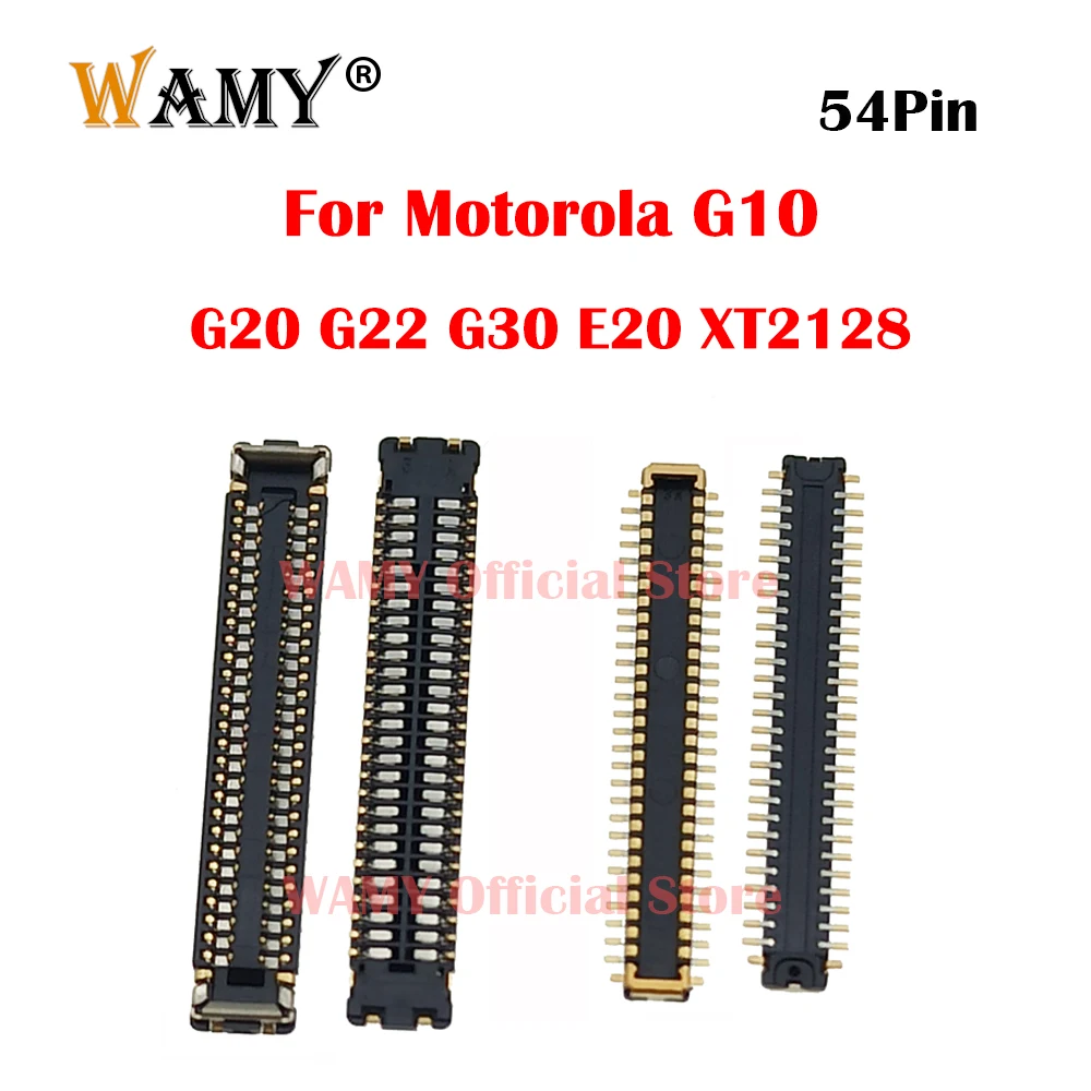 WAMY New LCD Display Screen FPC Connector For Motorola G10 G20 G22 G30 E20 XT2128 XT2128-1 Plug On Board/Flex 54pin