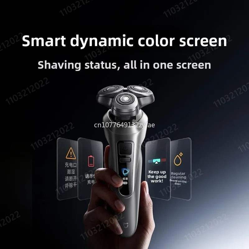 Xiaomi Electric Shaver Pro Beard Trimmer Dynamic Color Screen 360° Full Shave Wet/Dry Razor Waterproof Shaver Hair Trimmer Gift