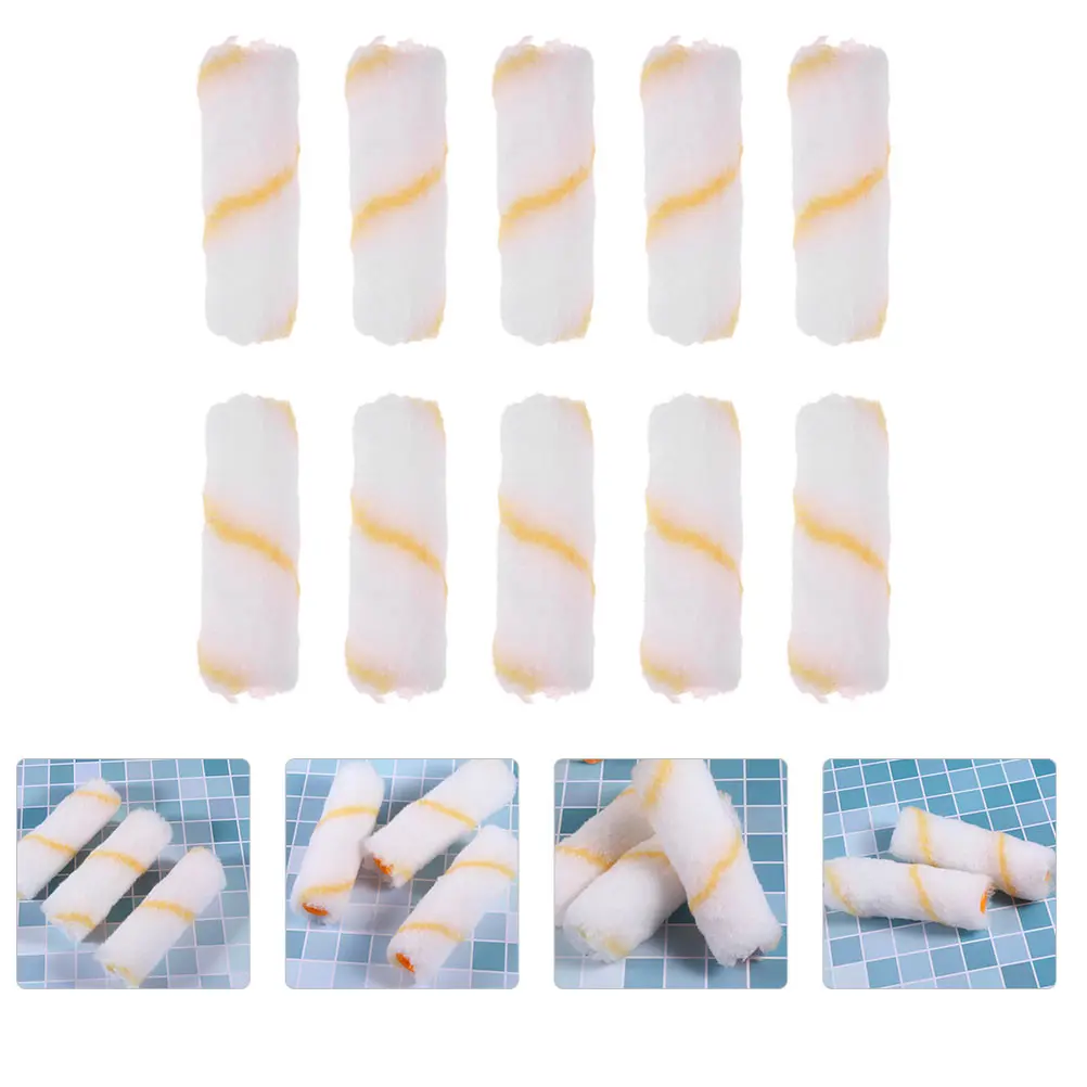 

48Pcs High Quality Durable Mini Paint Roller Brush Set for Smooth Finishes Home Repair Tools
