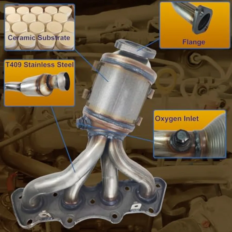 Hochfluss-Katalysator mit Direktpassungsdesign für 20122017 Accent 20122014 Kia Rio und 20122016 Kia Soul 1.6L I4-Motor