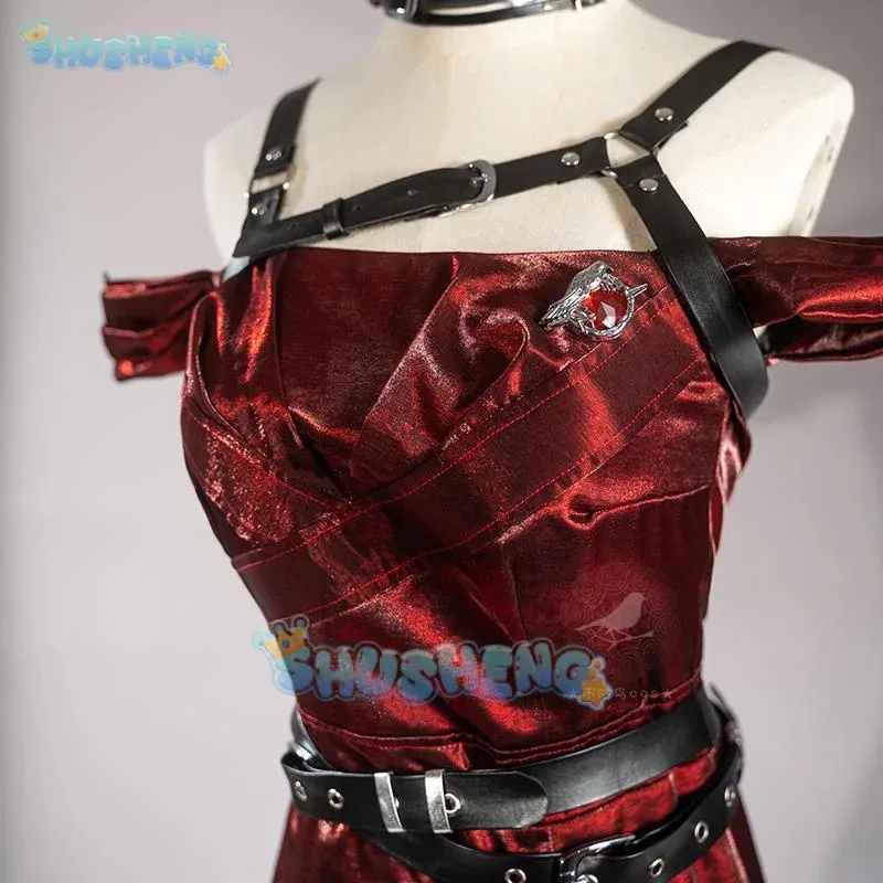 러브 앤 딥스페이스 히로인즈 코스프레 의상 매혹적인 다크 커튼 유니폼 할로윈 파티 여성 남성 소품 슈셩