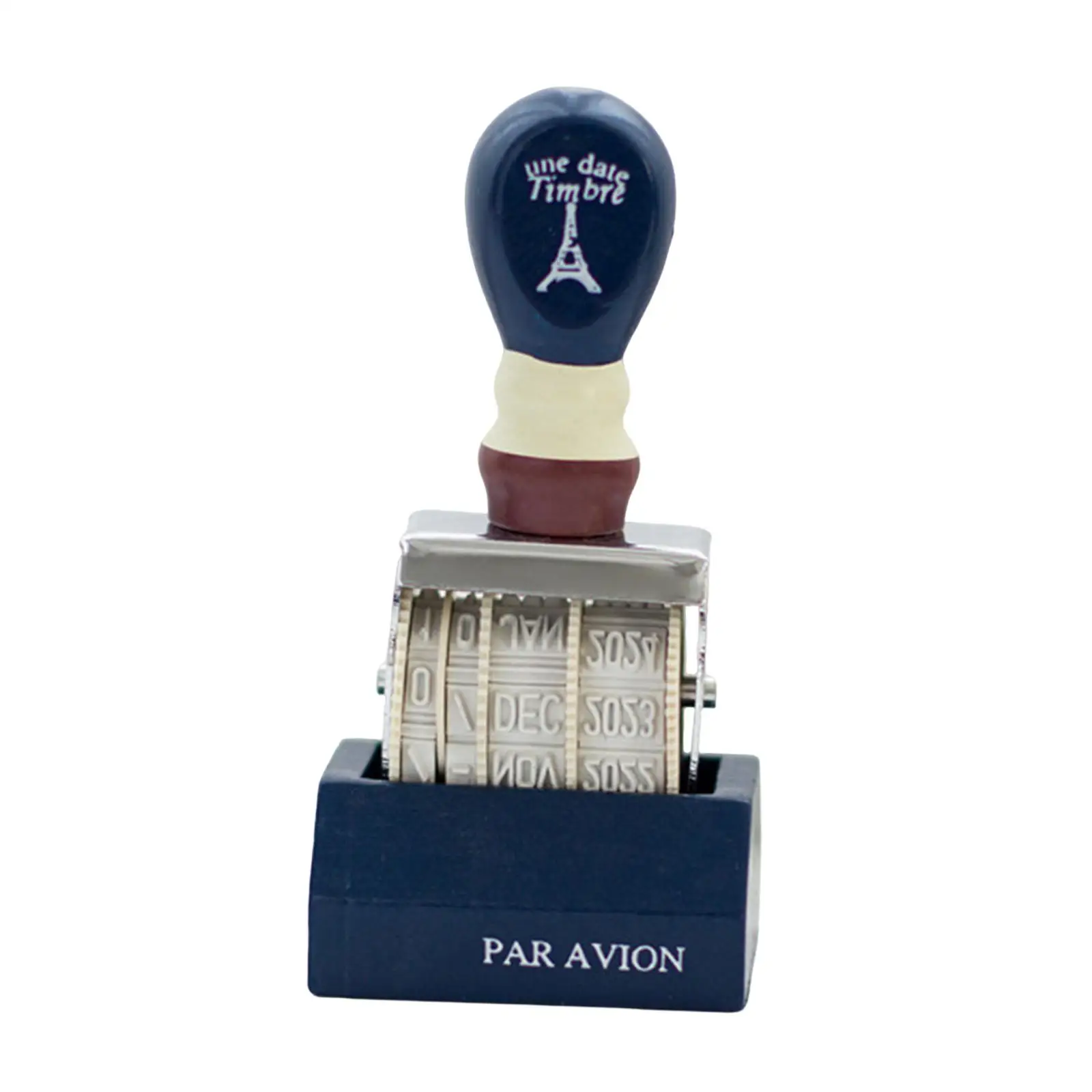 Sello de fecha de rodillo ajustable, rueda rodante para diario, manualidades DIY, álbum, fabricación de tarjetas, decoración