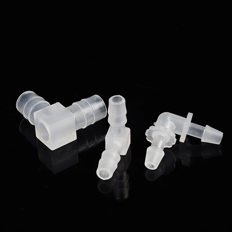 Equal Diameter Right Angle Elbow L Type Connector Plastic Pagoda Hose Connector Pipe Connector 4mm~20mm
