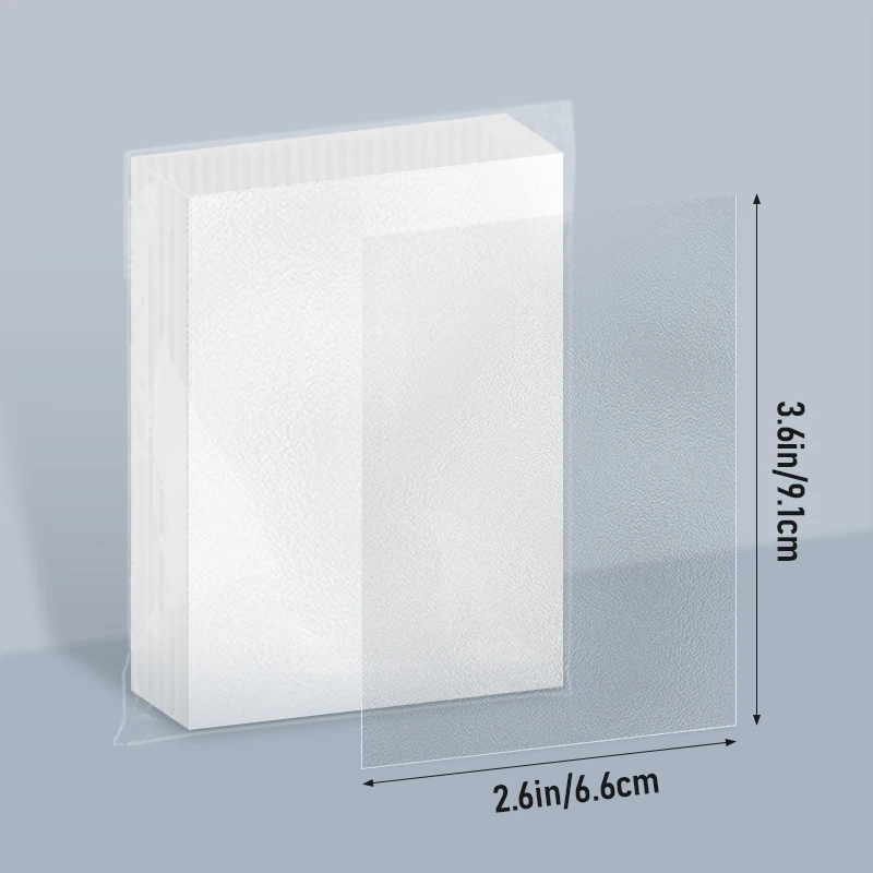 200pcs 66x91MM Rough Clear Matte Card Sleeves for Trading Card Games Compatible with Magic MTG Yu-Gi-Oh! Board Games