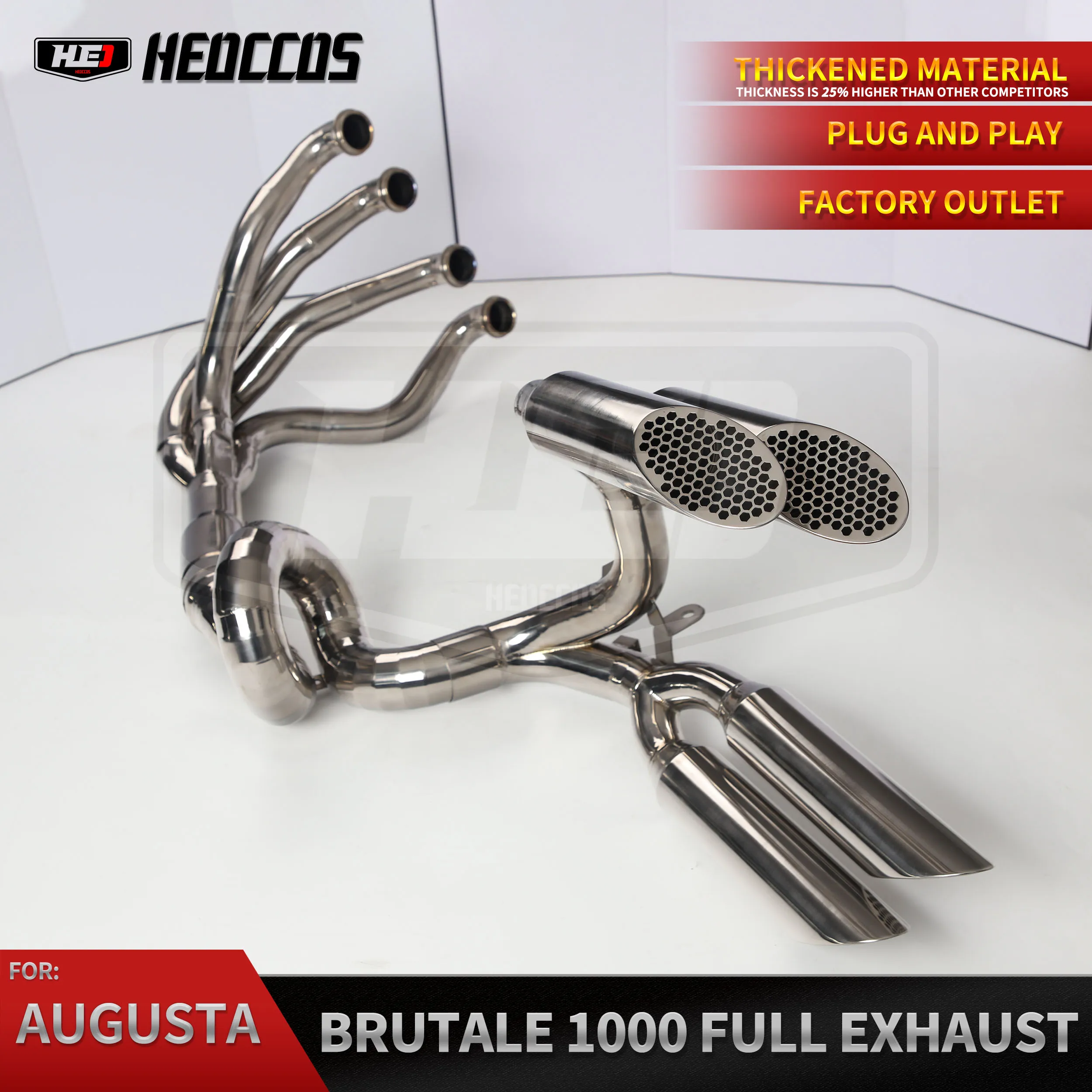 HEO For MV Agusta Brutale 1000 RR Titanium Exhaust System Silencer Manifold Performance Upgrade