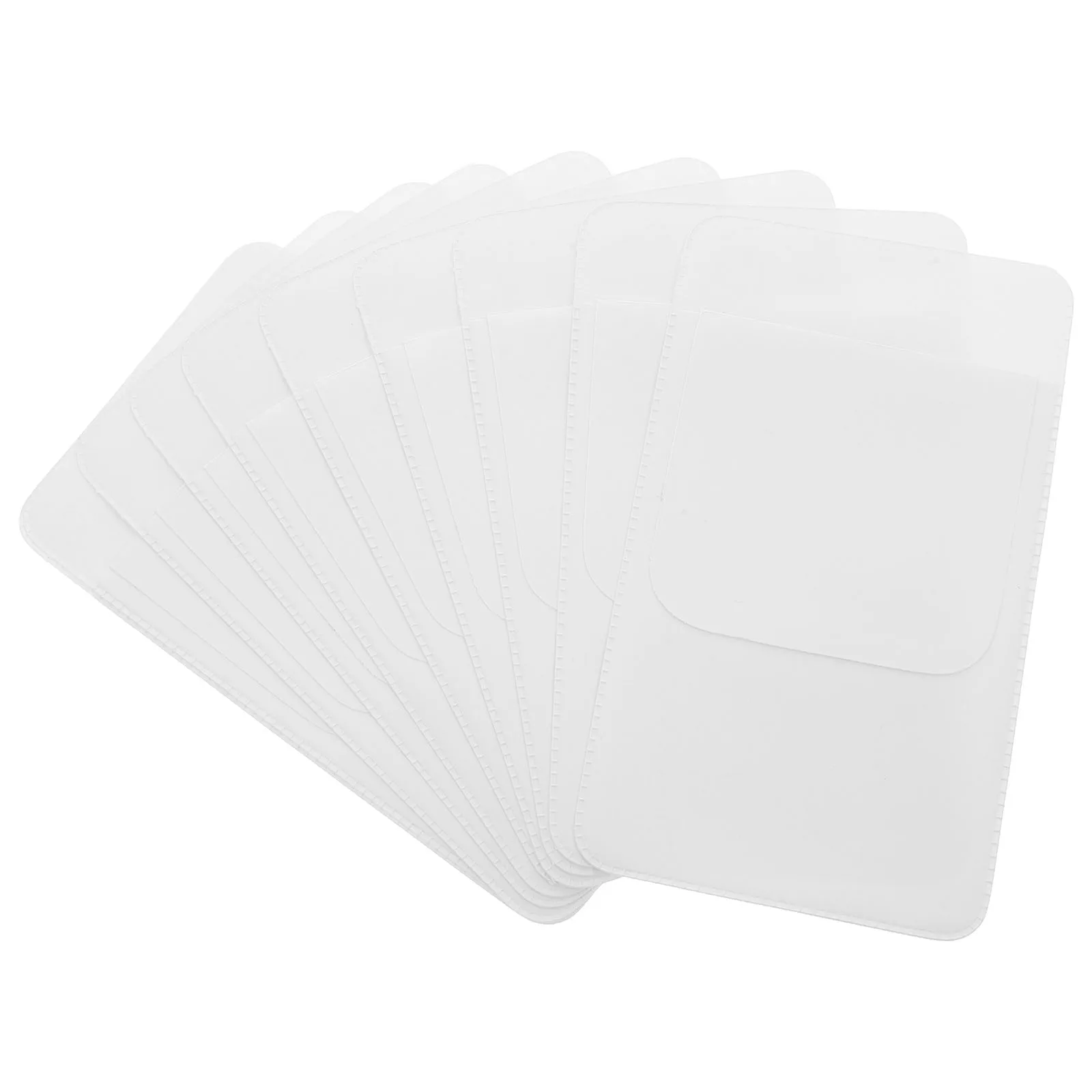 

10pcs PVC Pen Case Soft Material Badge Card Storage Ink Stain Prevention Office Coats Pocket Protector Pen Pouch