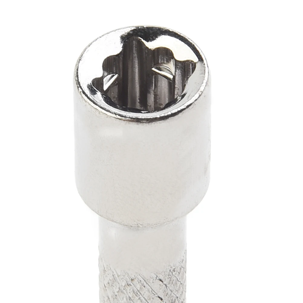 Ratchet Socket Wrench Adapter 14 Inch Chrome Vanadium Steel Extension Bar Compatible with 1/4 Inch Sleeve and Sliding Rods