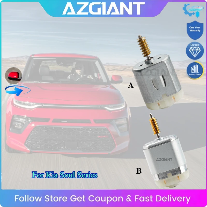 

AZGIANT Car Side Rearview Mirrors Auto Folding Actuator Inner Motor DC 12V for Kia Soul Replace Brand New Repair Kits