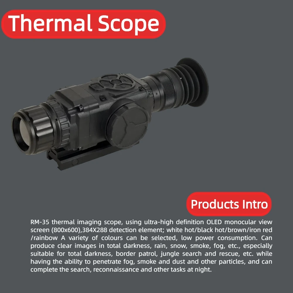 RM-35Thermal Scope Infrared Thermal Imaging Spotting Scope Infrared imaging Scope night vision monocular