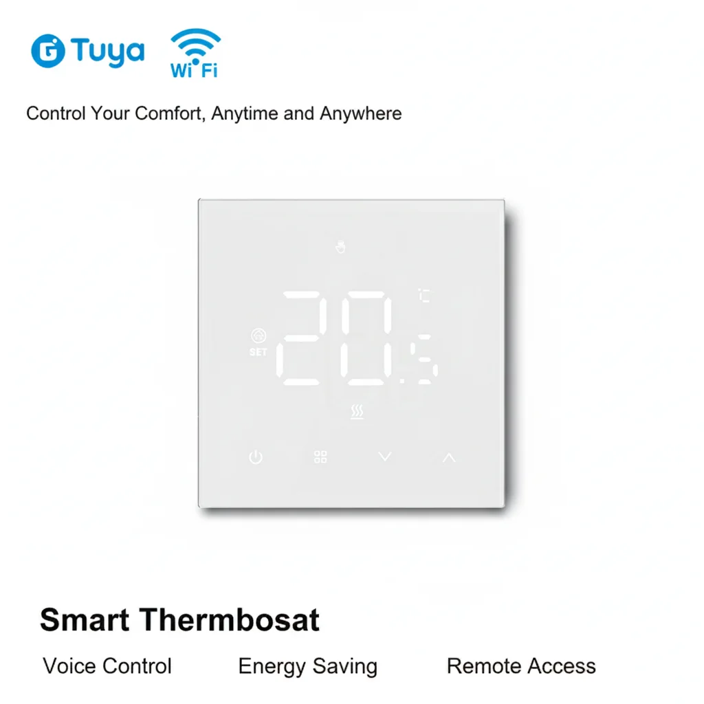 

Graffiti WiFi floor heating thermostat, water heating and electric floor heating controller panel heating switch