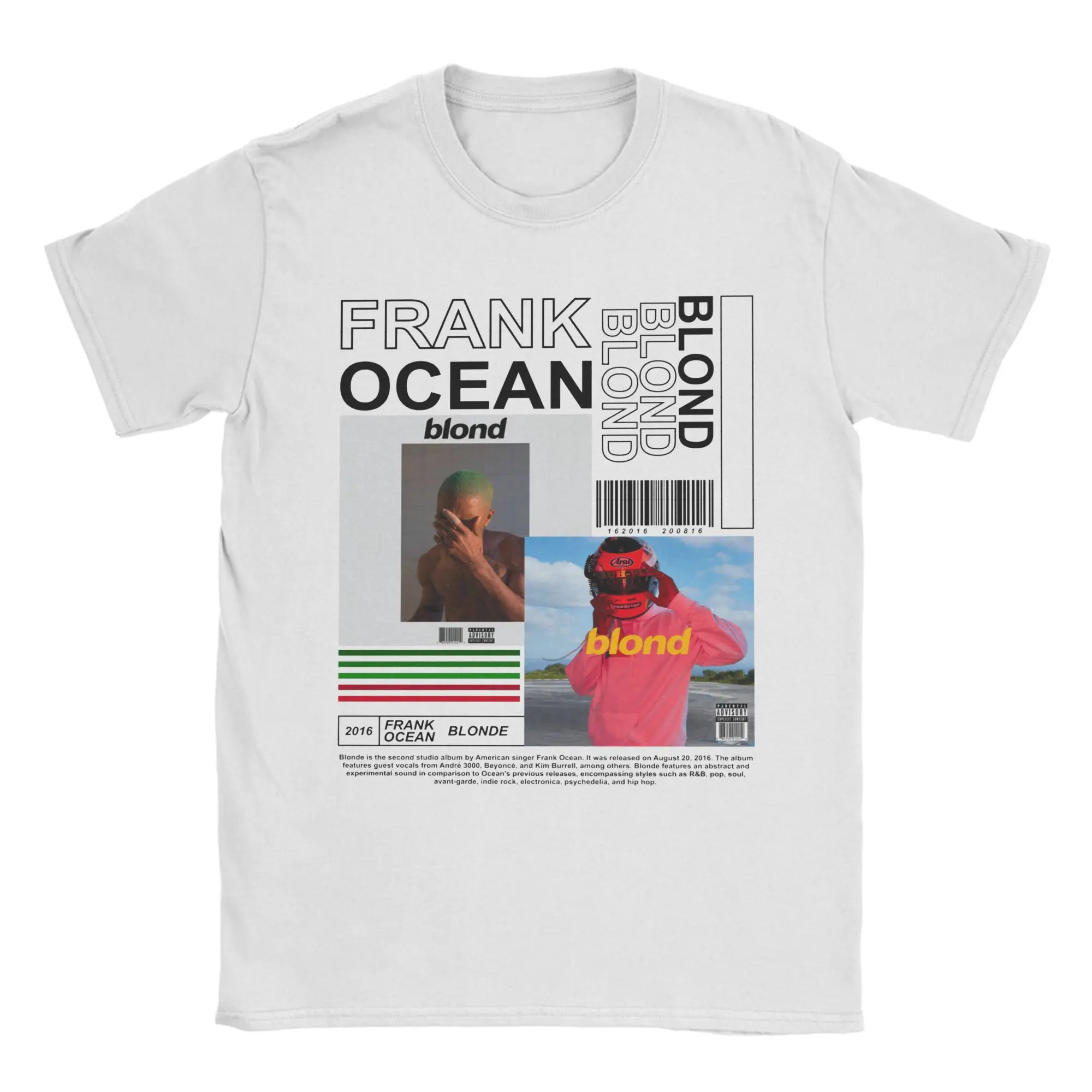 

Футболка Franks Oceans Blonde для мужчин и женщин, рэп-музыка, модная хлопковая футболка с круглым воротником, футболки с короткими рукавами, летние топы