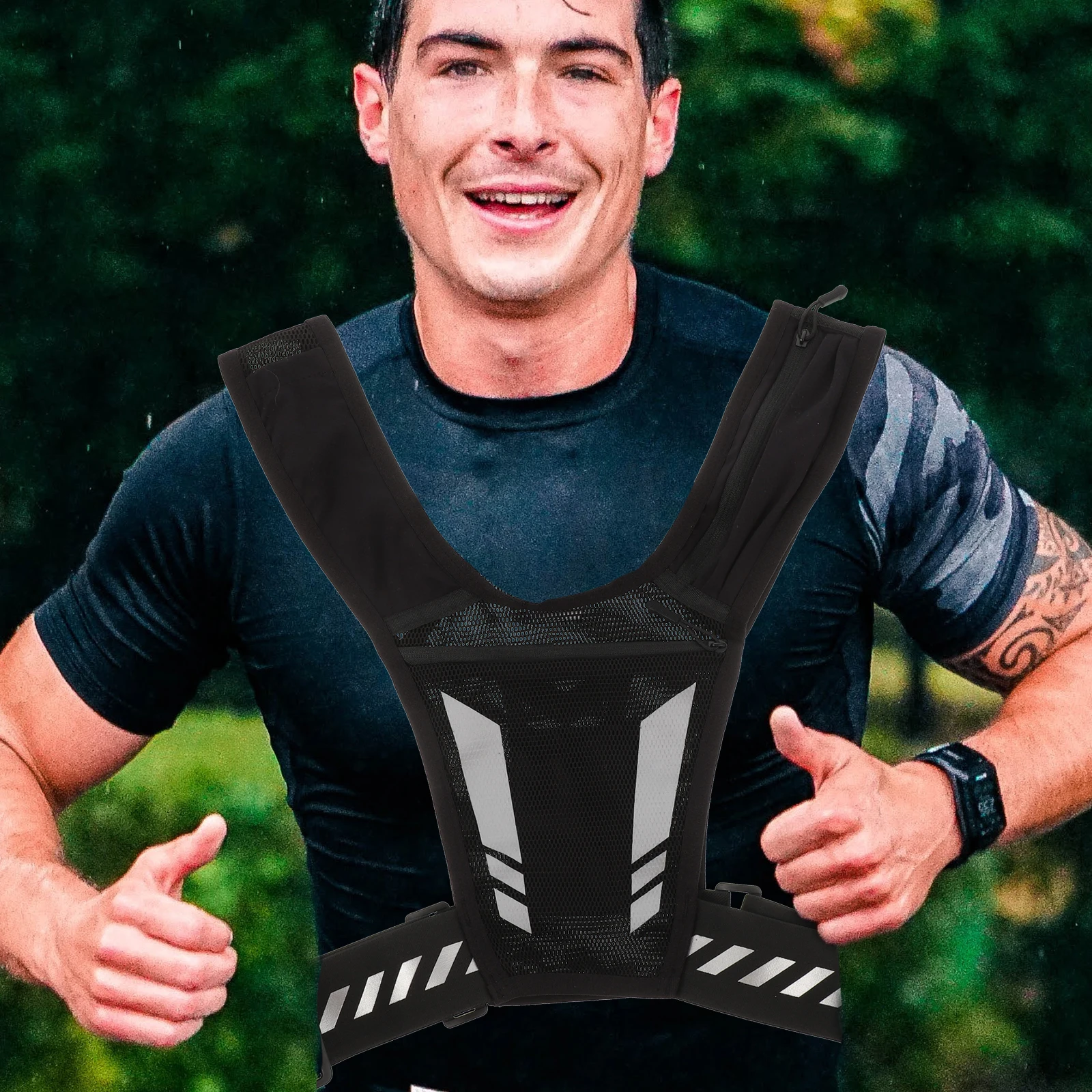 

Sports Chest Bag Lightweight Large Capacity Gym Running Outdoor Phone Men Backpack Waterproof Vest Design Bottle Bag Chest Pack