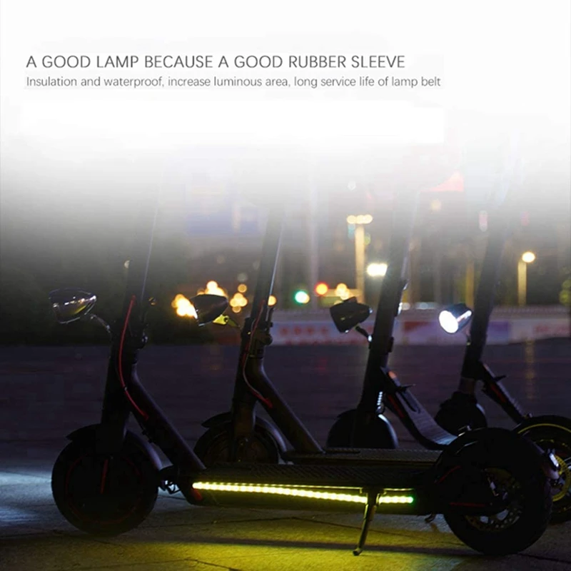 2X Waterproof Electric Scooter Foldable LED Strip Lights For Skateboard, Scooter, Party Decoration For Xiaomi M365 1S