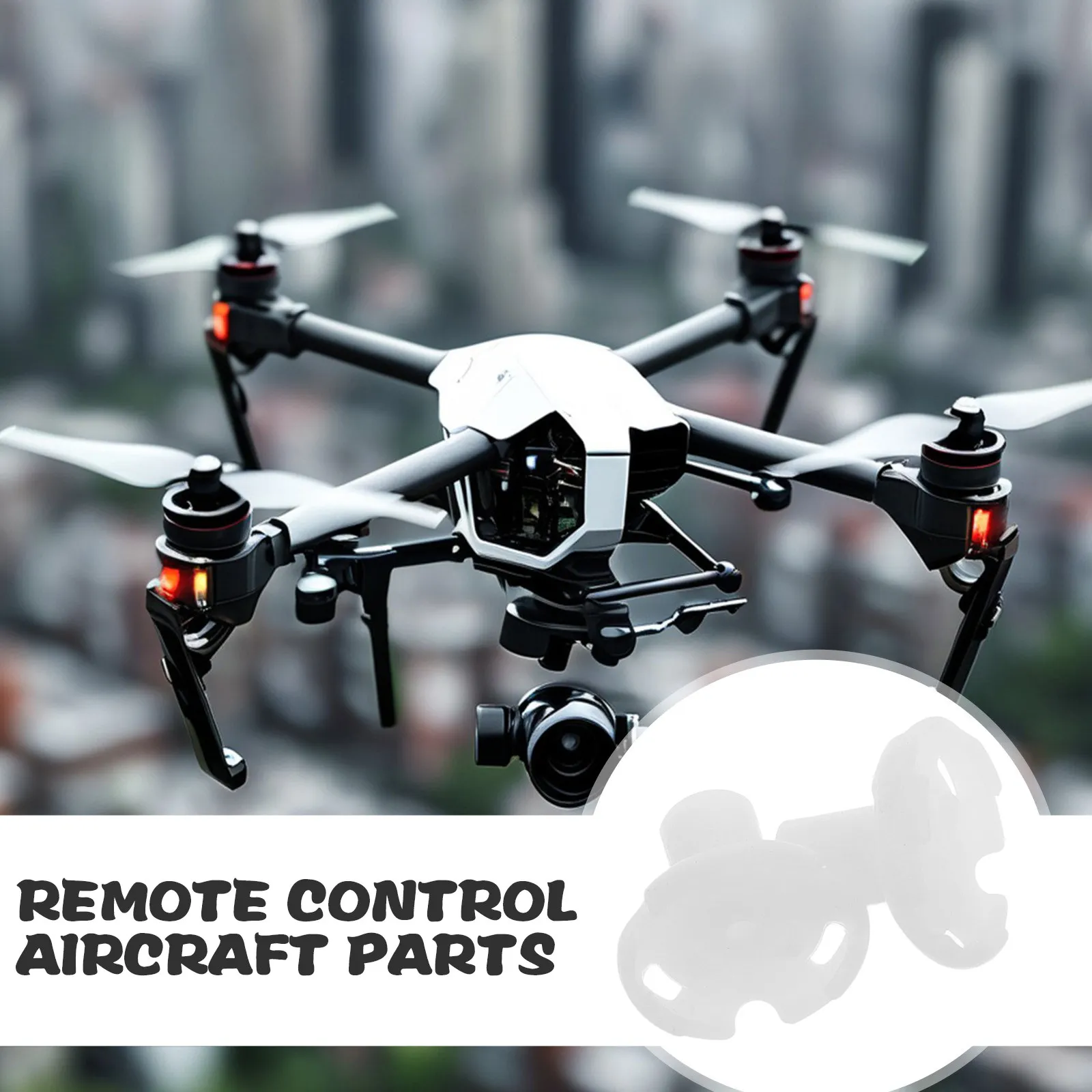 2Pcs Airplane Propeller Accessories Set 3-Blade Props with Adapter Coupler Base Saver for Rc Aircraft Training
