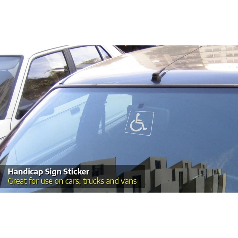 10Pcs Handicap / Disabled Wheelchair Accessible Sign Sticker 3\'\'/4\'\' Durable Self Adhesive Scratch Resistant Waterproof Dropship