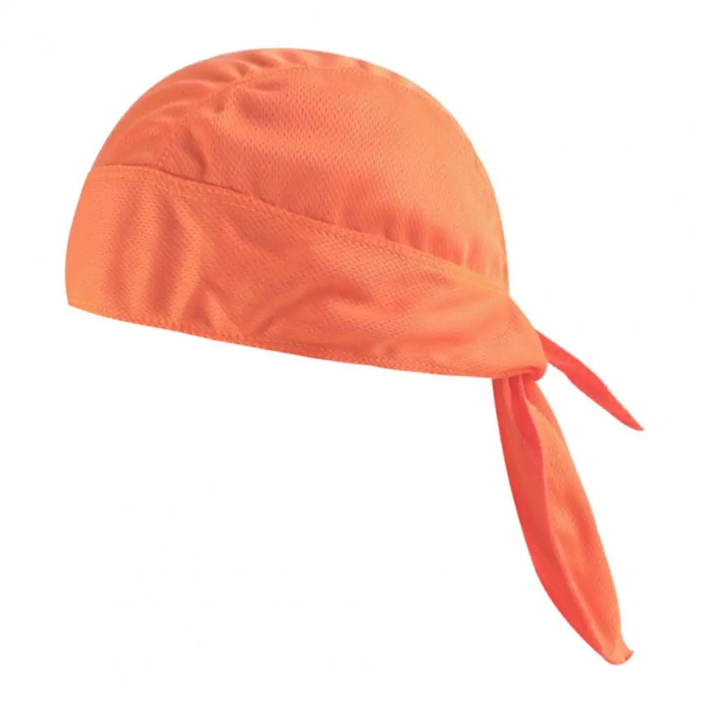 Solid Color Stretchy Beanie Cap Back Knot Sweat Wicking Breathable Cycling Head Wrap Road Bicycles Bandana Headscarf Ciclismo