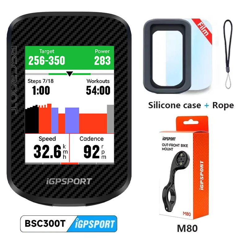 IGPSPORT BSC300T Touch-screen Bike Computer Wireless Speedometer