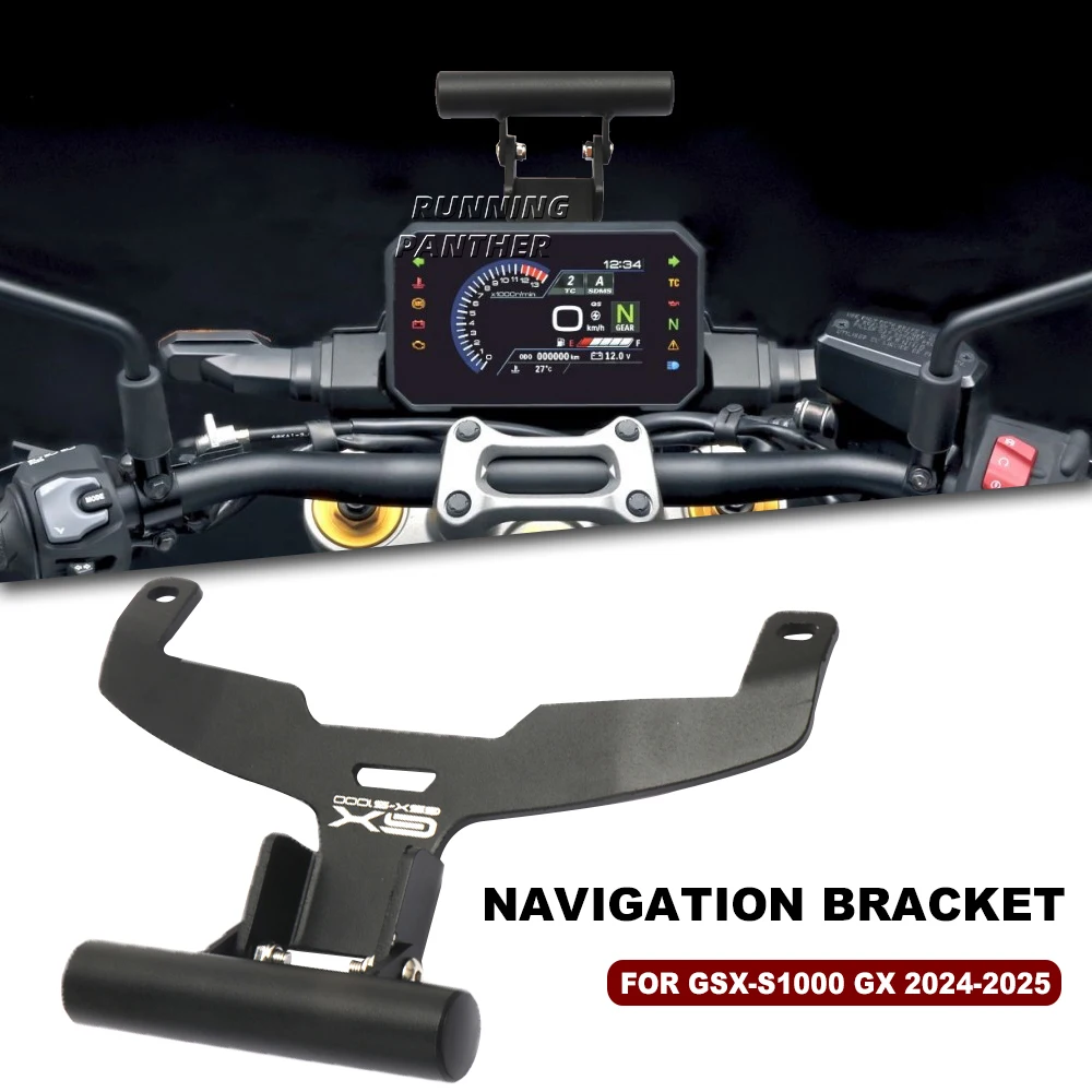 

Кронштейн для навигации, новые детали для модификации мотоцикла, держатель для GPS-навигатора для Suzuki GSX-S1000 GX 2024-2025