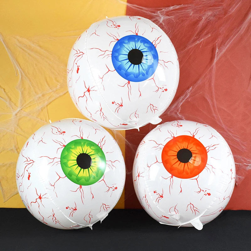 1/3Pcs 22inch 4D Halloween Inflatable Eyeball Balloons Spooky Toys Halloween Party Decors For Home Indoor Outdoor