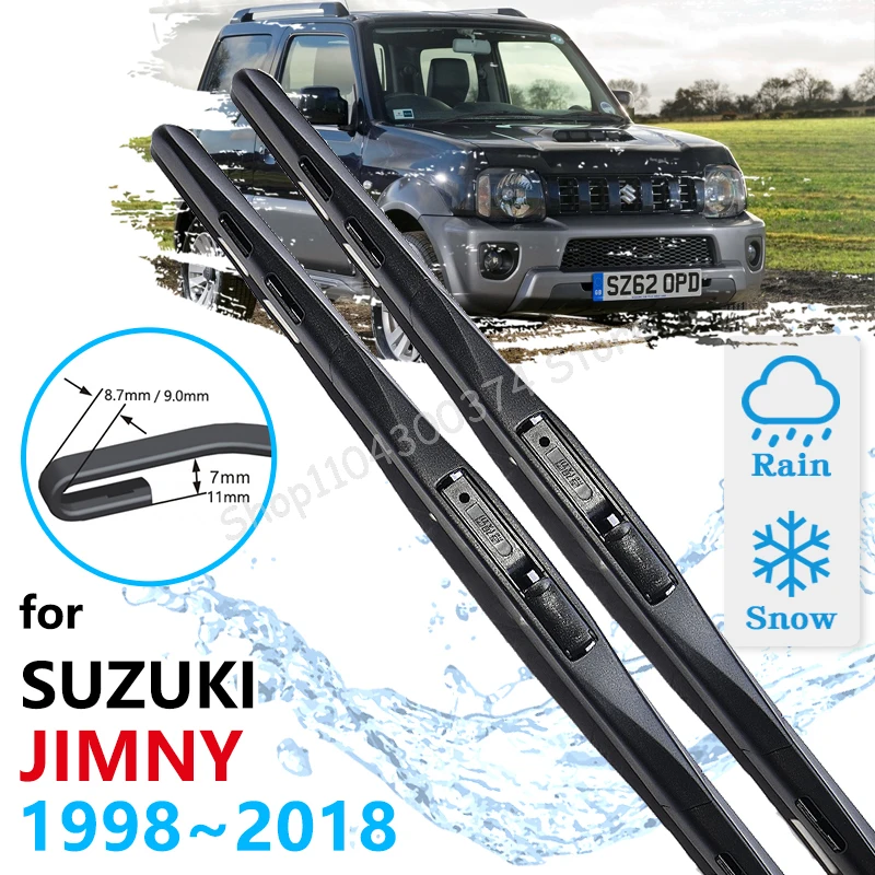 

Car Front Wiper Blades For Suzuki Jimny 1998~2018 Windshield Windscreen Brush Car Accessories 2017 2016 2015 2014 2013 2012 2011