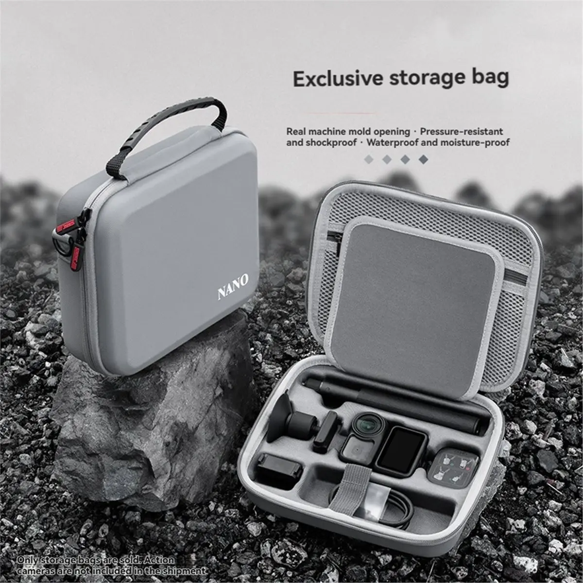 Carrying Case for Nano Camera Accessory Storage Bag Waterproof Travel Bag with Shoulder Strap