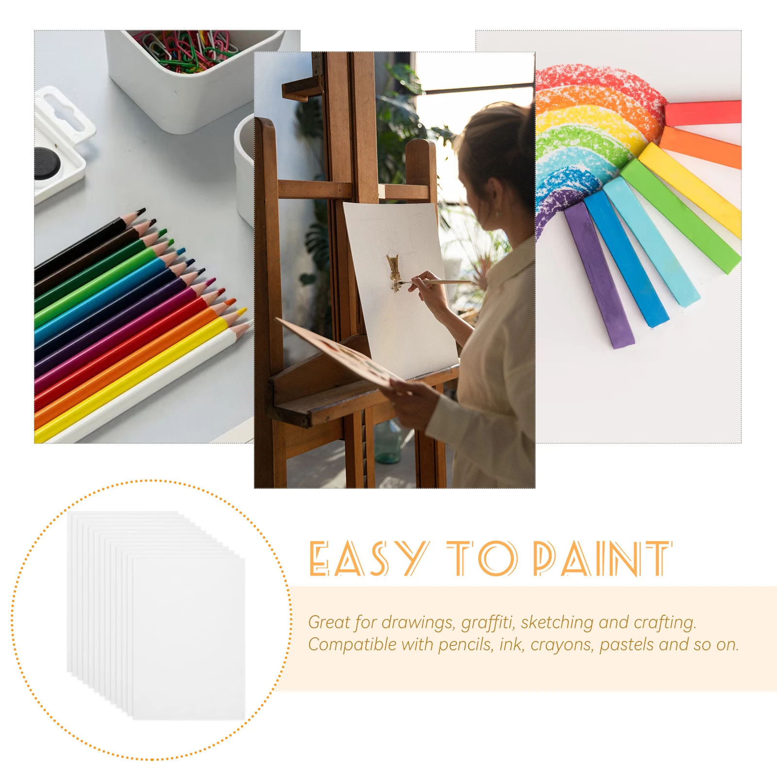 

Painting Card Paper Professional Watercolor Drawing for Student Colour Craft Artist Supplies Blank