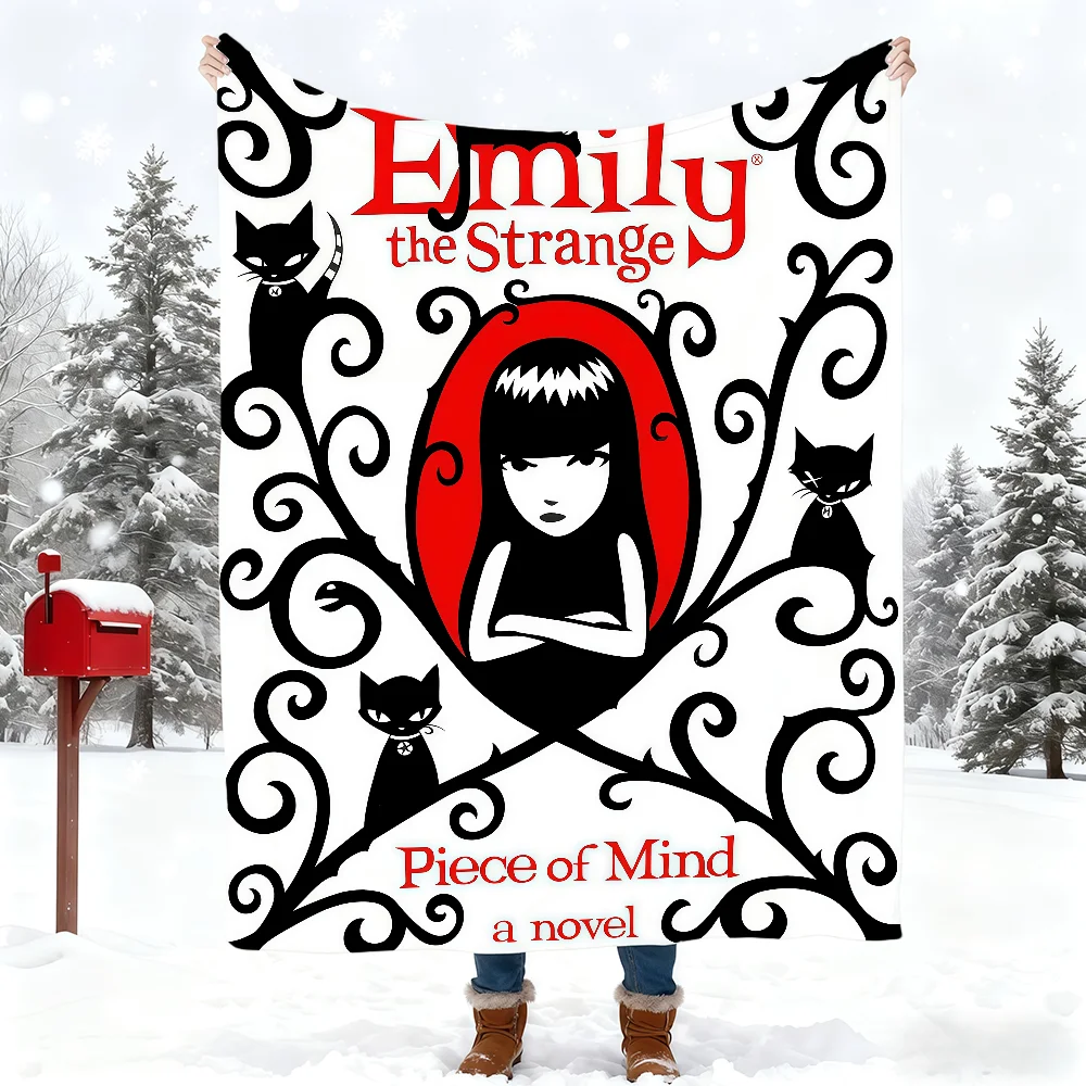E-Emily The Strange Book Blanket Blanket for Home Bedroom Bed Sofa Picnic Travel Office Cover Blanket Kids
