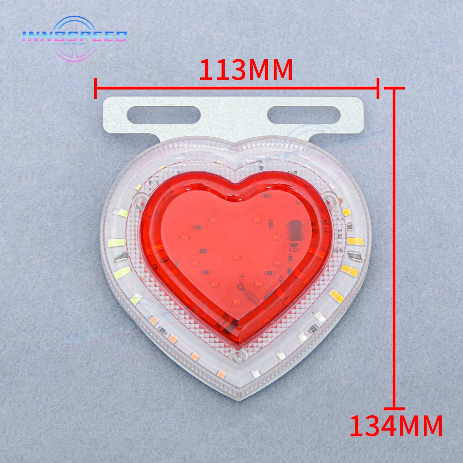 JDM-Car Side Marker LED Heart Light, Turn Signal, Indiactors, 12V, Forma do Coração, Decorativo, Caminhão