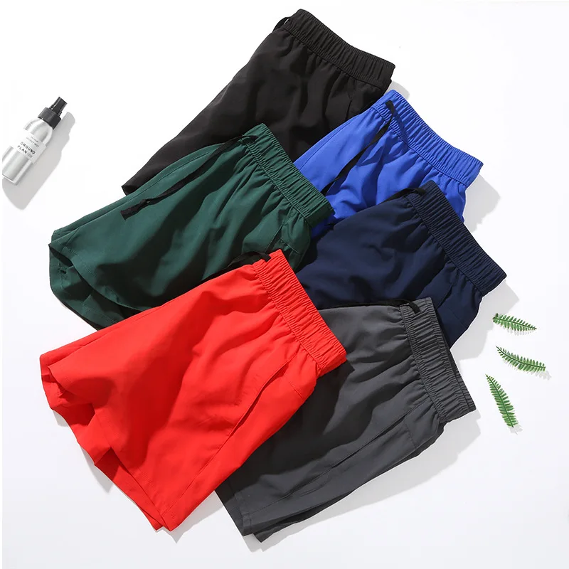 Stretch Shorts Fitness Men\'s Thin Three-quarter Pants Training Quick-drying Running Sports Three-quarter Pants M-3XL