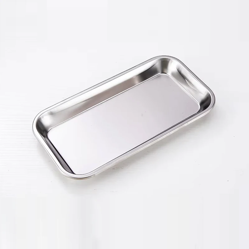 الفولاذ المقاوم للصدأ الجراحية الطبية صينية تخزين الأسنان مختبر أداة صينية عالية الجودة الوشم صواني تخزين 1 قطعة #2