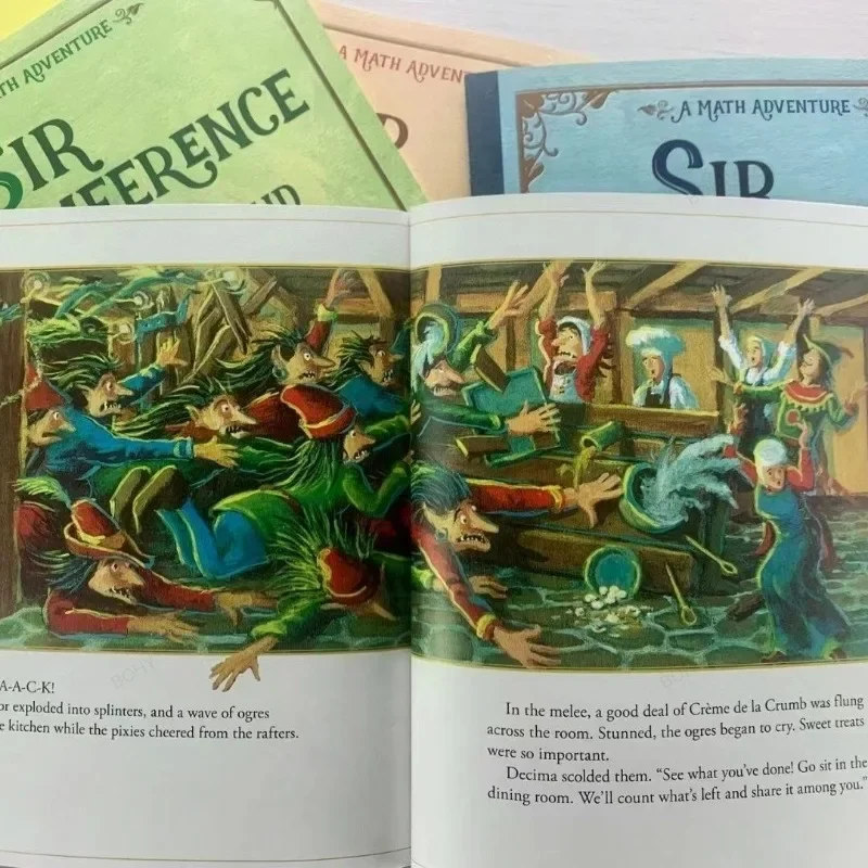 11 Books Sir Cumference Math Adventure Children's Extracurricular Reading Picture Book in English